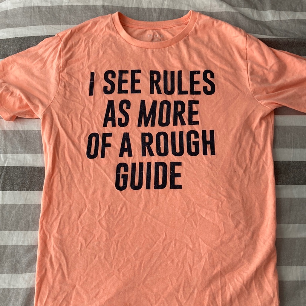 Children’s Place Orange Graphic Shirt/ Youth Xxl-16